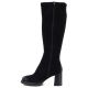 3. Women’s black faux suede heeled boots Potocki SZ12849