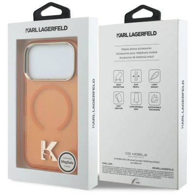 8. Karl Lagerfeld IML K Head Case for iPhone 18 Pro Max / 17 Pro Max - Orange
