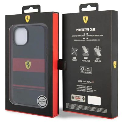 8. Ferrari FEHMP14SUCOK iPhone 14 6.1" black/black hardcase IMD Combi Magsafe