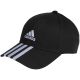 6. adidas Baseball 3-Stripes Cotton Twill Baseball Cap IB3242
