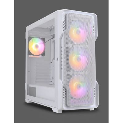 3. Nanoxia DS-9ARGB-W Midi Tower Computer Security & Mounts White