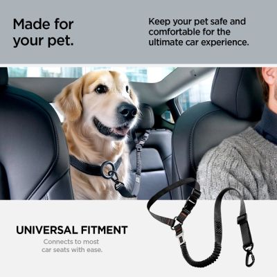 10. Spigen PS100 Universal Pet Seat Belt - Black