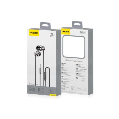 5. Dudao X10PRO in-ear headphones, wired, 3.5mm mini jack - black