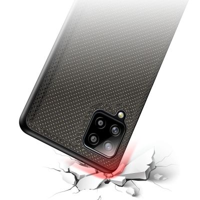 4. Dux Ducis Fino case covered with nylon material for Samsung Galaxy A42 5G green