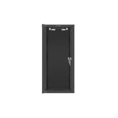 3. Lanberg 10" 12U 280x310 black glass door wall-mounted rack cabinet (Flat Pack)