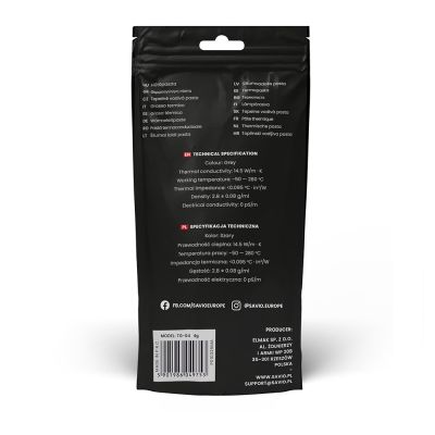 3. SAVIO THERMAL CONDUCTIVE PASTE 14.5W/MK, 4G TG-04