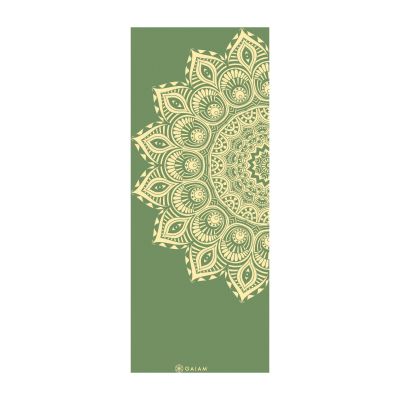 GAIAM YOGA MAT OLIVE HAZE MANDALA 6 MM 66825