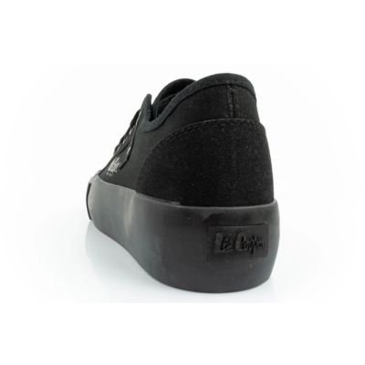5. Lee Cooper women's sports shoes fabric platform sneakers black