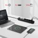 11. MACLEAN POWER STRIP, EXTENSION CORD, 5 OUTLETS + 3XUSB, 110-240V AC 50/60HZ, 2.1A MAX 2500W, 1.5M, BLACK MCE395 B
