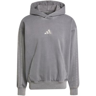 2. Men's adidas ALL SZN Fleece Washed Hoodie gray JL6539