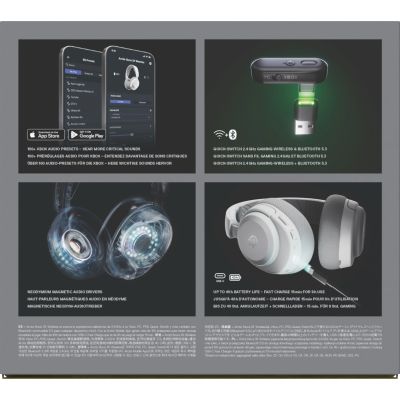10. Steelseries Arctis Nova 3X Wireless for Xbox Headphones, White