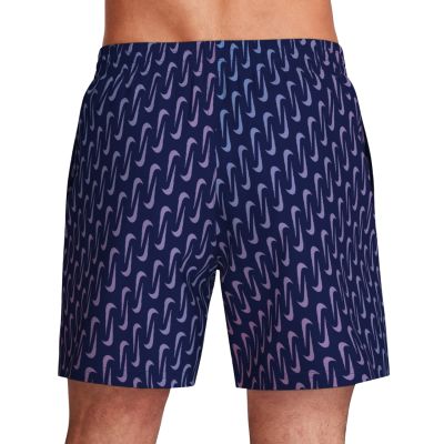 2. Nike Breaker Swoosh Link Midnig Navy-Pink-Purple Swim Shorts NESSG577 440