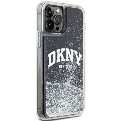 4. DKNY Liquid Glitter Big Logo iPhone 12 Pro/12 Case - Black