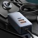 10. Baseus Share Together 120W PPS Car Charger 2xUSB-A 2xUSB-C with Extension Cable - Gray