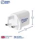 4. TRAVEL BLUE UK MAINS CHARGER 2 USB