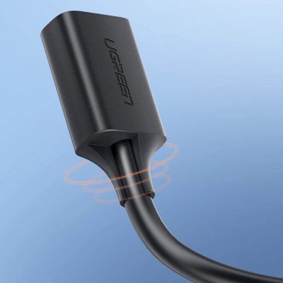 7. Ugreen USB-A (male) - USB-A (female) adapter extension cable USB 3.0 5Gb/s 0.5m black (US129)