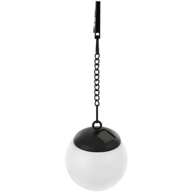 26. SOLAR LAMP PLASTIC BALL HANGING WITH CLIP 10X30CM
