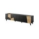 3. ETNA TV cabinet 200x42x52 black matt + craft oak