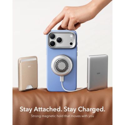 7. ESR Atelier Kickstand MagSafe Case for iPhone 18 Pro Max / 17 Pro Max - Light Blue