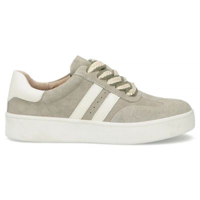 2. Women's leather sneakers on the platform in khaki Filippo DP7512