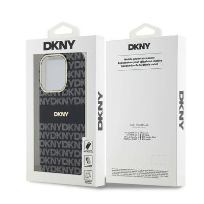 12. DKNY IML Mono & Stripe MagSafe case for iPhone 15 Pro Max - black