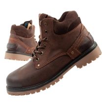 Wrangler Yuma men's boots, Chelsea boots, elegant leather, dark brown