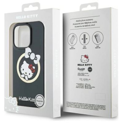 8. Hello Kitty IML Fun bow Magsafe iPhone 16 Pro Max Case - Black