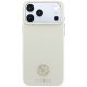 3. Guess Grained Round Strass Logo MagSafe Case for iPhone 18 Pro Max / 17 Pro Max - Beige