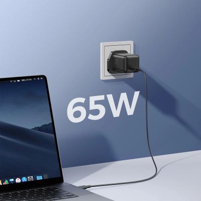 4. Joyroom JR-TCG18 65W Wall Charger 1 x USB-C (UK Plug) - Black