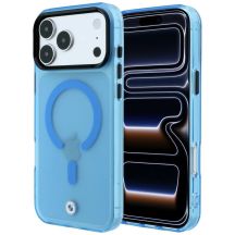 BMW Sign Frosted IML & Metal Logo MagSafe Case for iPhone 18 Pro / 17 Pro - Blue