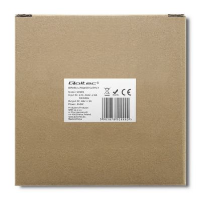 8. QOLTEC INDUSTRIAL DIN RAIL POWER SUPPLY | 240W | 48V | 5A