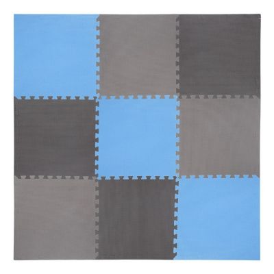8. Multipack One Fitness MP10 puzzle mat blue-gray 9 pieces 10 mm