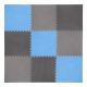 8. Multipack One Fitness MP10 puzzle mat blue-gray 9 pieces 10 mm