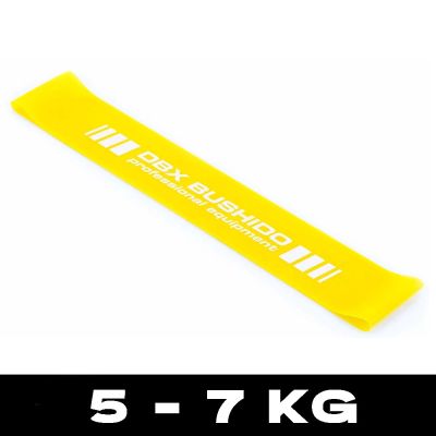 Power Band MINI - Training band for mobility exercises YELLOW 5-7 kg