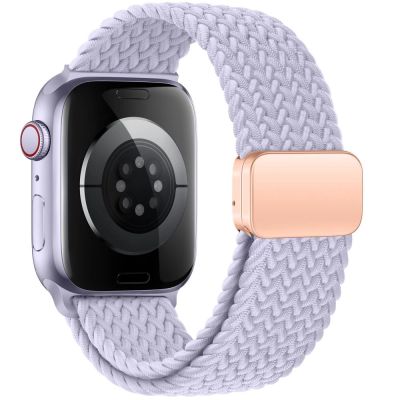 2. Tech-Protect Nylonmag Strap for Apple Watch 4 / 5 / 6 / 7 / 8 / 9 / SE (38 / 40 / 41 mm) - Purple
