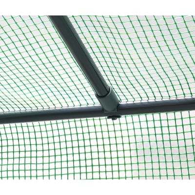 8. GREENHOUSE FOR TOMATOES AND CUCUMBERS 200x77x168-150CM PE GREEN