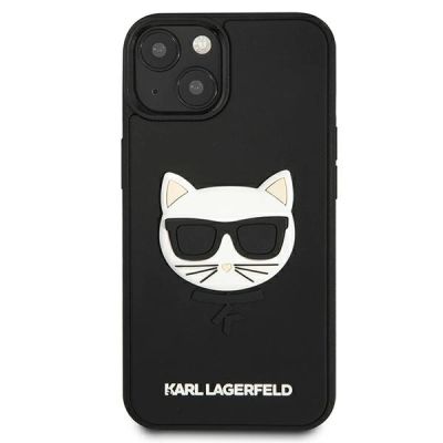 3. Karl Lagerfeld 3D Rubber Choupette Case for iPhone 13 mini - Black