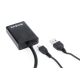 2. GEMBIRD A-VGA-HDMI-01 adapter (HDMI F - D-Sub (VGA), 3.5 mm stereo jack, USB 2.0 M; 0.15 m; black)