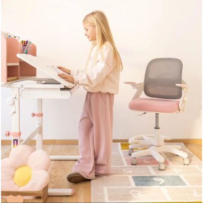 4. Study 5.0 Pink Desk
