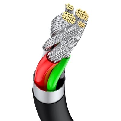 7. Baseus Superior USB - USB Typ C fast charging data cable 66 W (11 V / 6 A) Huawei SuperCharge SCP 1 m black (CATYS-01)