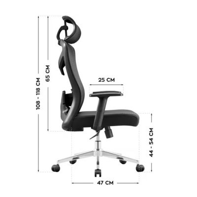 11. Manager 2.6 Black Swivel Chair