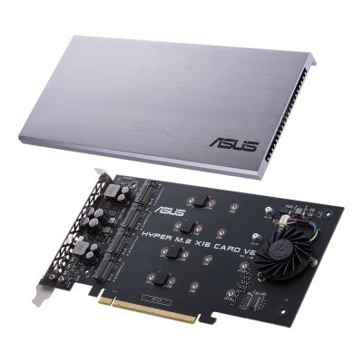 6. ASUS Hyper M.2 PCIe 3.0 x16 controller, 4x M.2 NVMe (2242/2260/2280/22110) GEN 3