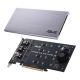 6. ASUS Hyper M.2 PCIe 3.0 x16 controller, 4x M.2 NVMe (2242/2260/2280/22110) GEN 3