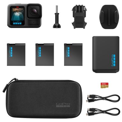 3. GoPro HERO13 Extended Power Bundle Sports Camera 27.6MP 5.3K Ultra HD CMOS 25.4/1.9mm (1/1.9") Wi-Fi 157g