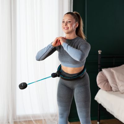 13. HHM17 HULA HOP BLACK/TURQUOISE WITH MAGNETS AND WEIGHT + HMS COUNTER