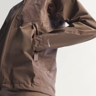 8. adidas TERREX Xperior 2.5L Hybrid Primeknit Climaproof Jacket for women – trace brown, size: S