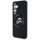 2. Karl Lagerfeld Silicone Double Heads And Circle MagSafe Samsung Galaxy S25 Plus case black
