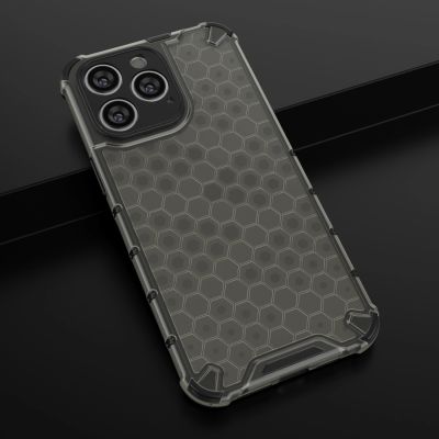 19. Honeycomb case for iPhone 14 Pro Max armored hybrid cover black