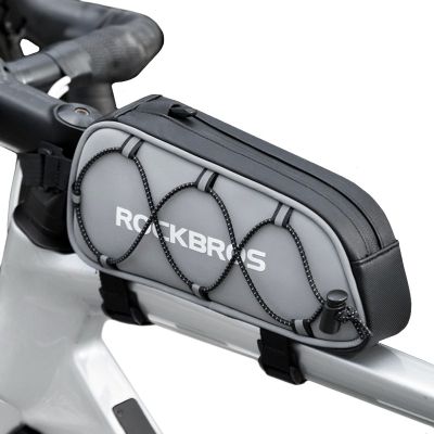 2. Rockbros bicycle frame bag gray 0.9l