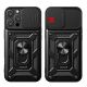 9. Hybrid Armor Camshield iPhone 16 Pro Case with Camera Cover and Stand - Black